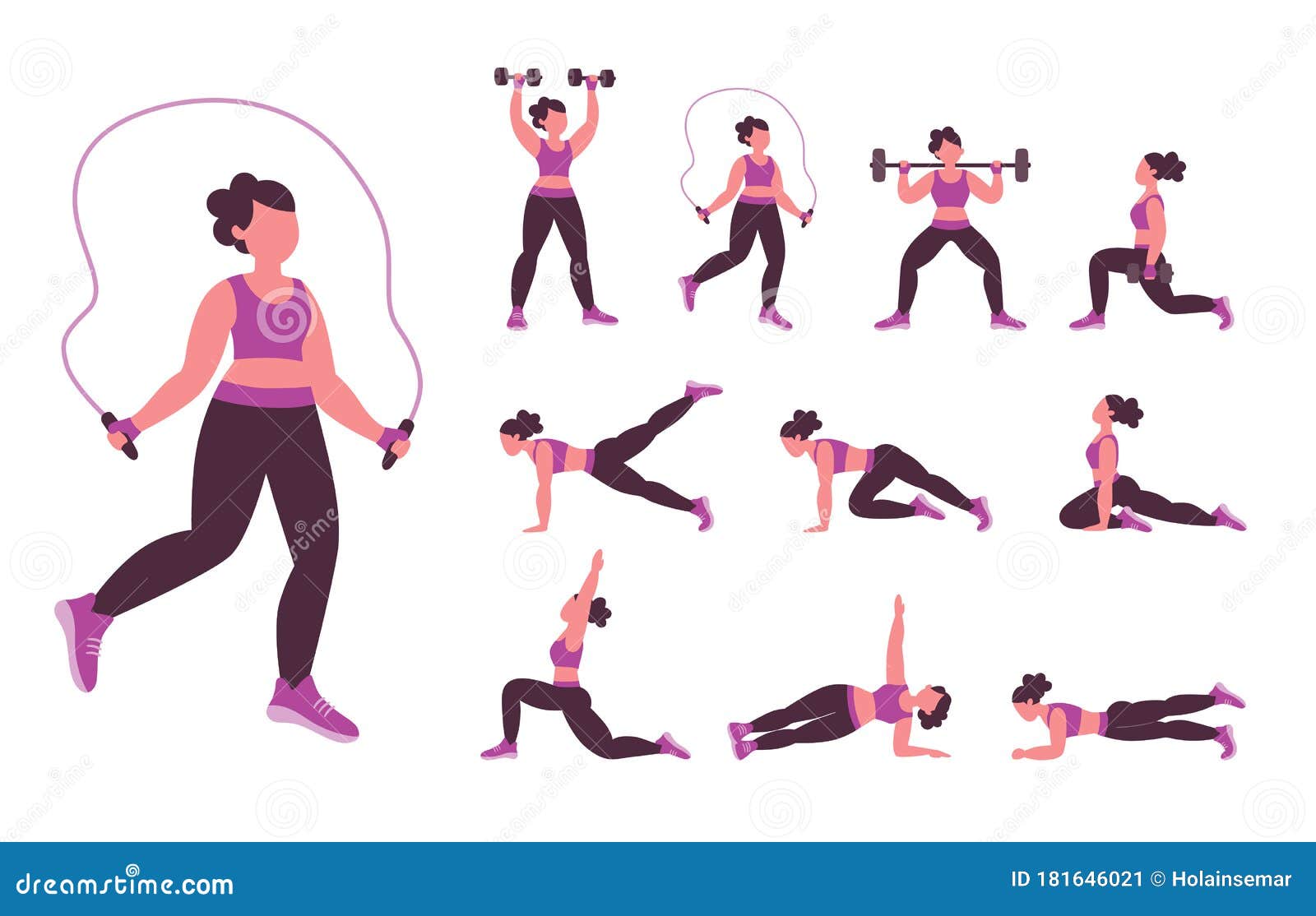 different exercises at home