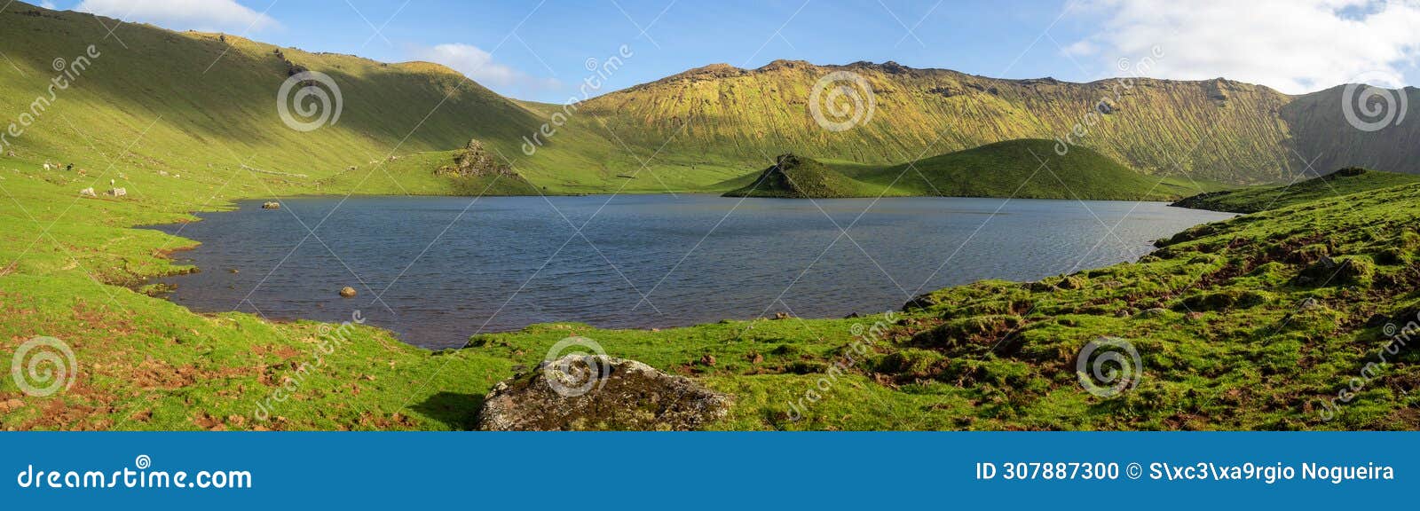 caldeirao do corvo panorama, azores