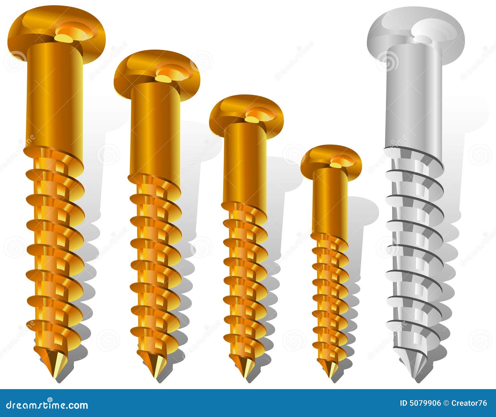 Different Size Screws Royalty Free Stock Image Image 5079906