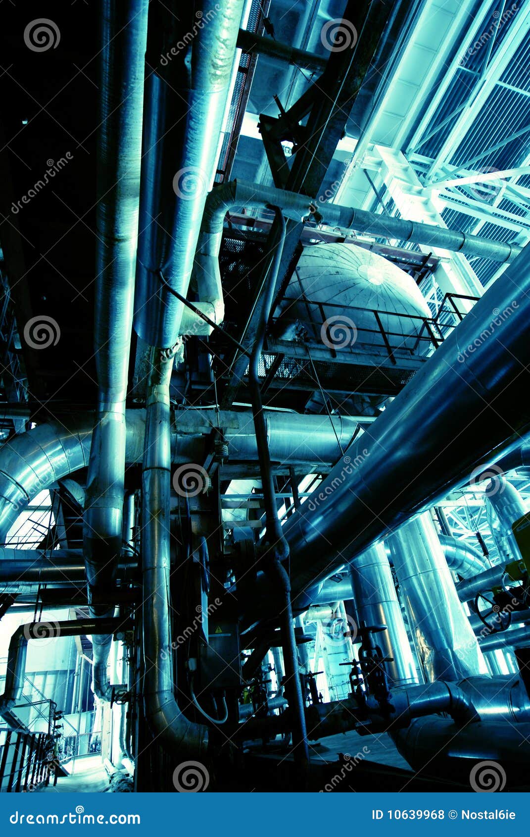Different Size and Shaped Pipes at a Power Plant Stock Photo Image of machine, angle 10639968