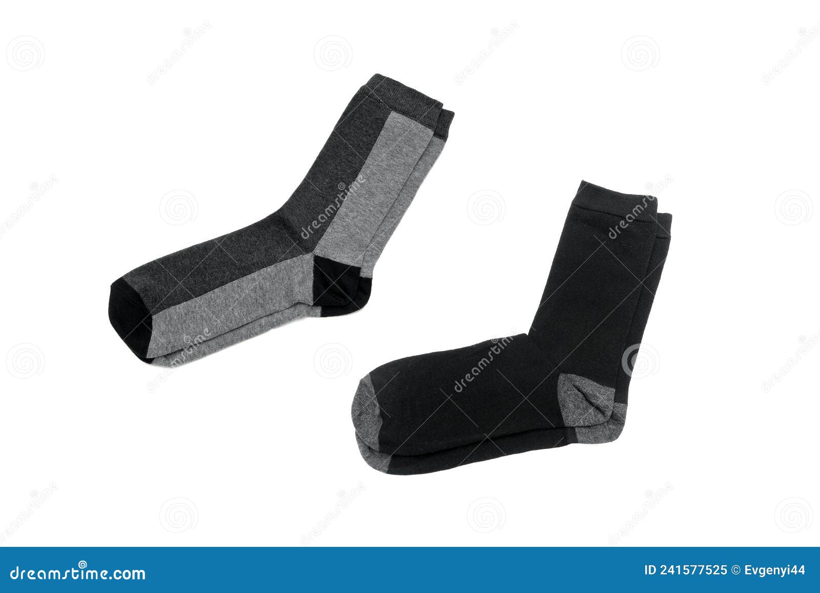 Different Socks for Feet Isolated on White Background Stock Image ...