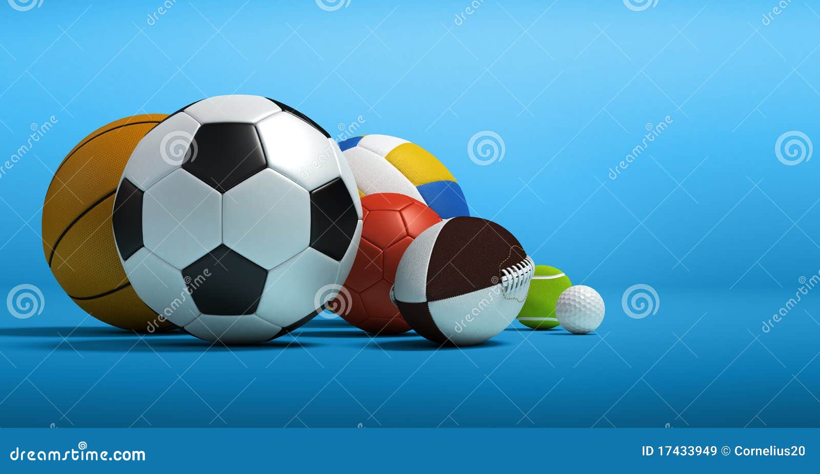 Different sport balls stock illustration. Illustration of activity