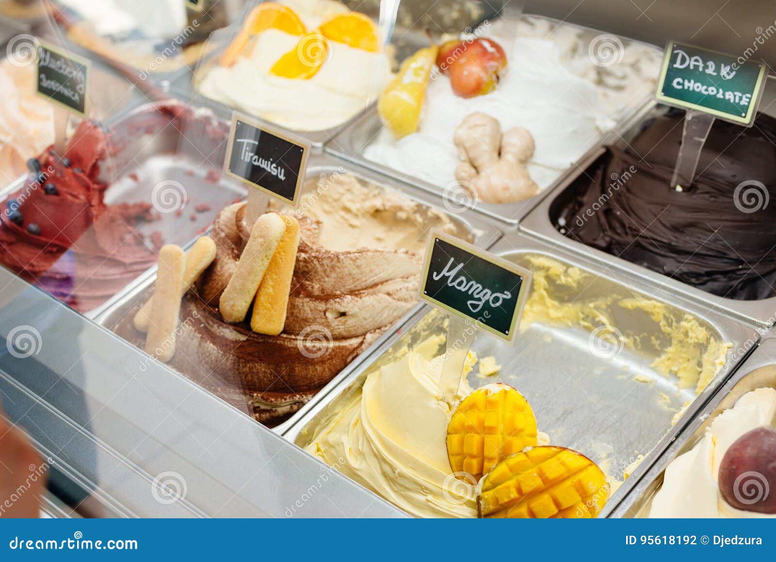 Different Tastes of Ice Creams Stock Photo Image of shop, nutrition
