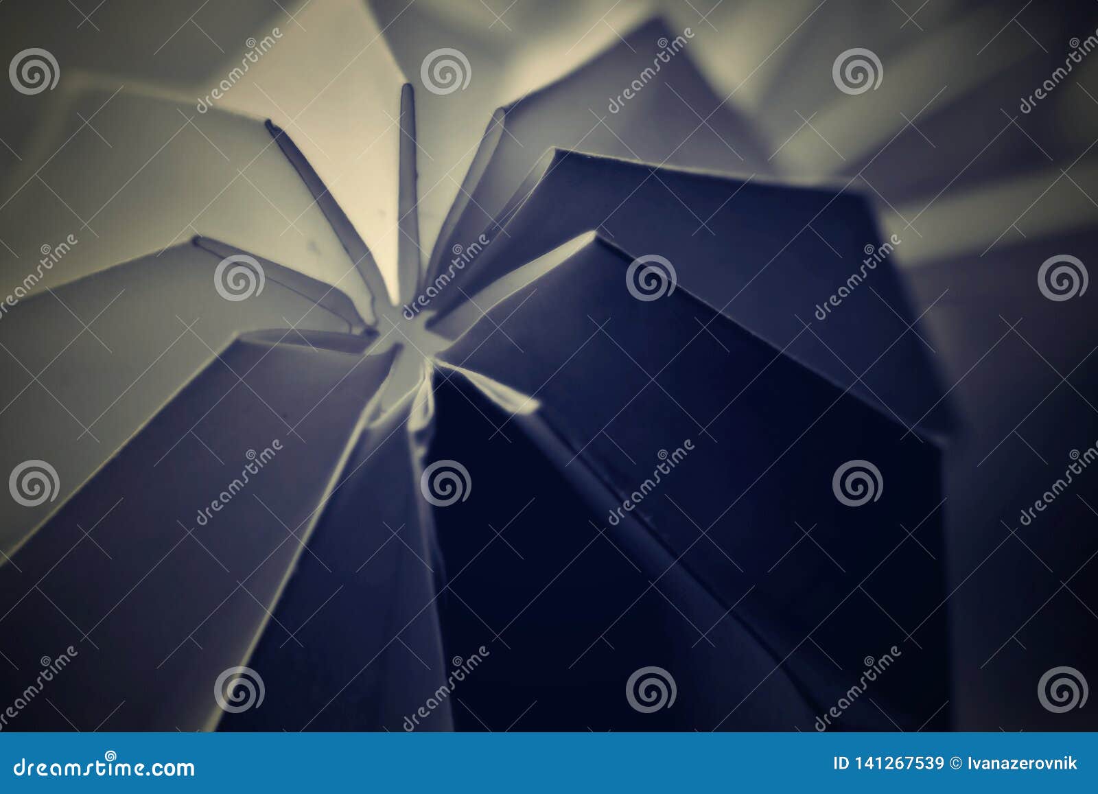 Different Tones on a One Folded Paper Form Stock Image Image of