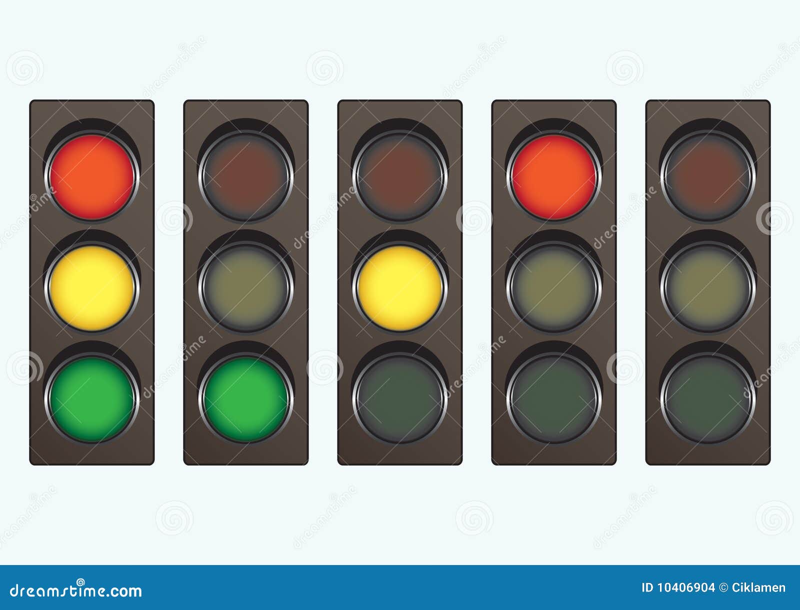 different traffic light signals