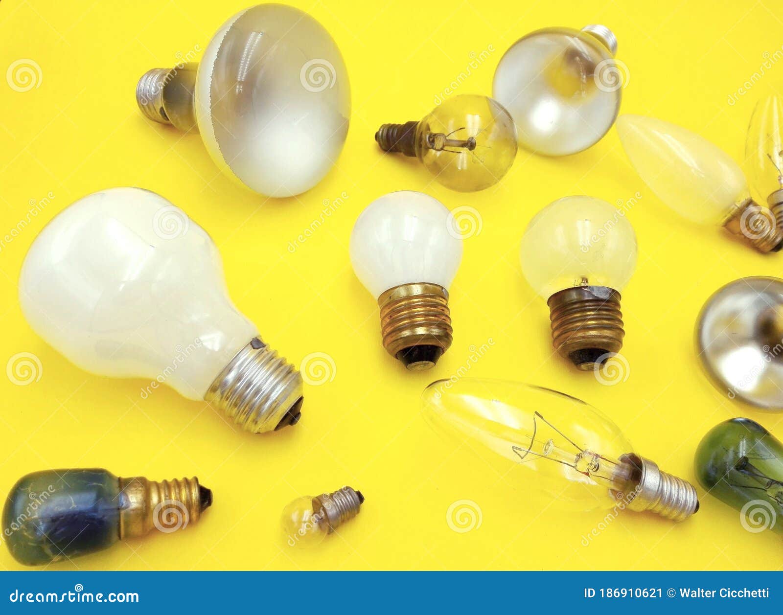 Different Types of Light Bulbs Stock Image Image of idea, discovery