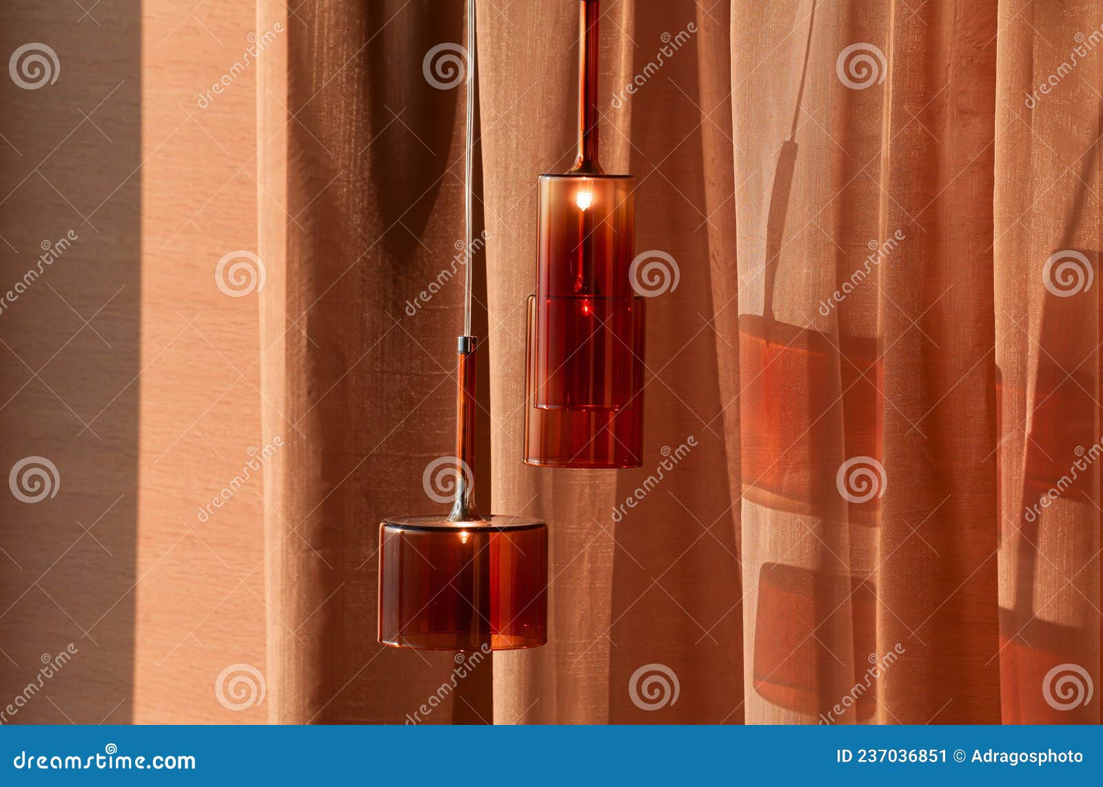Different Types of Light Decorations. Interior Design Details Stock