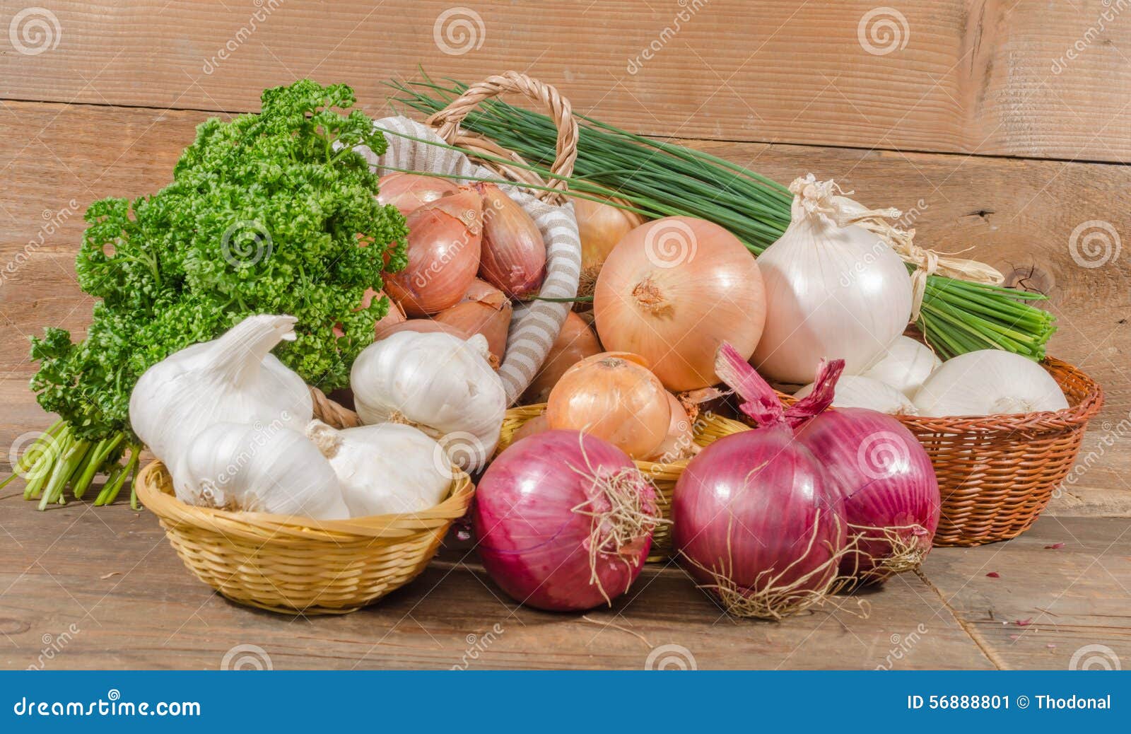 different types of onions, garlic and shallots