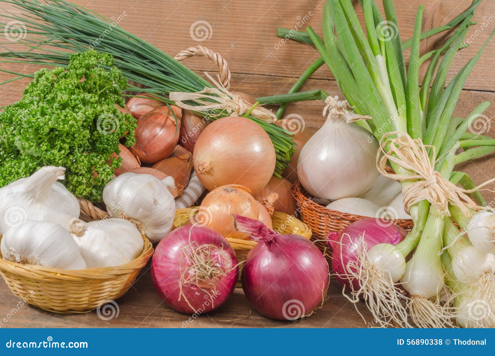Different Types of Onions, Garlic and Shallots Stock Photo Image of