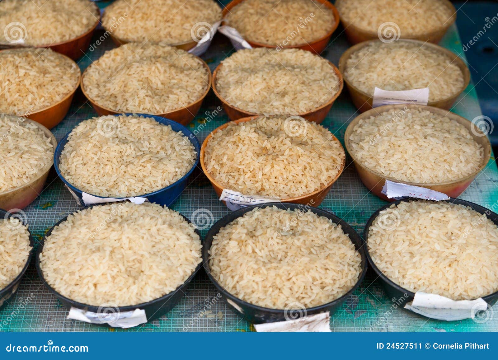 Different Types Of Rice On A Market Stock Image - Image ...