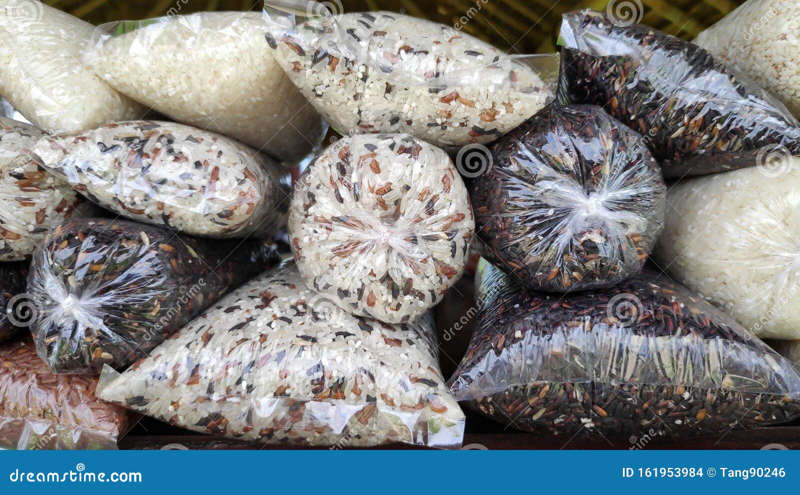 Different Types of Rices in Plastic Bag Stock Photo Image of vitamins