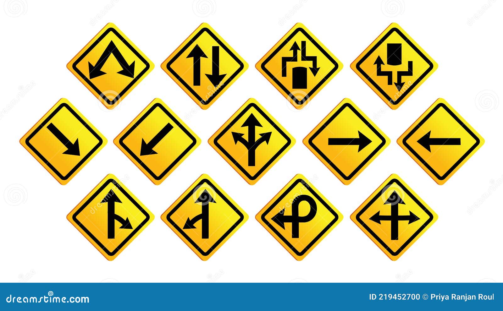 Traffic Safety Rules and Signs Vector Images Stock Vector ...
