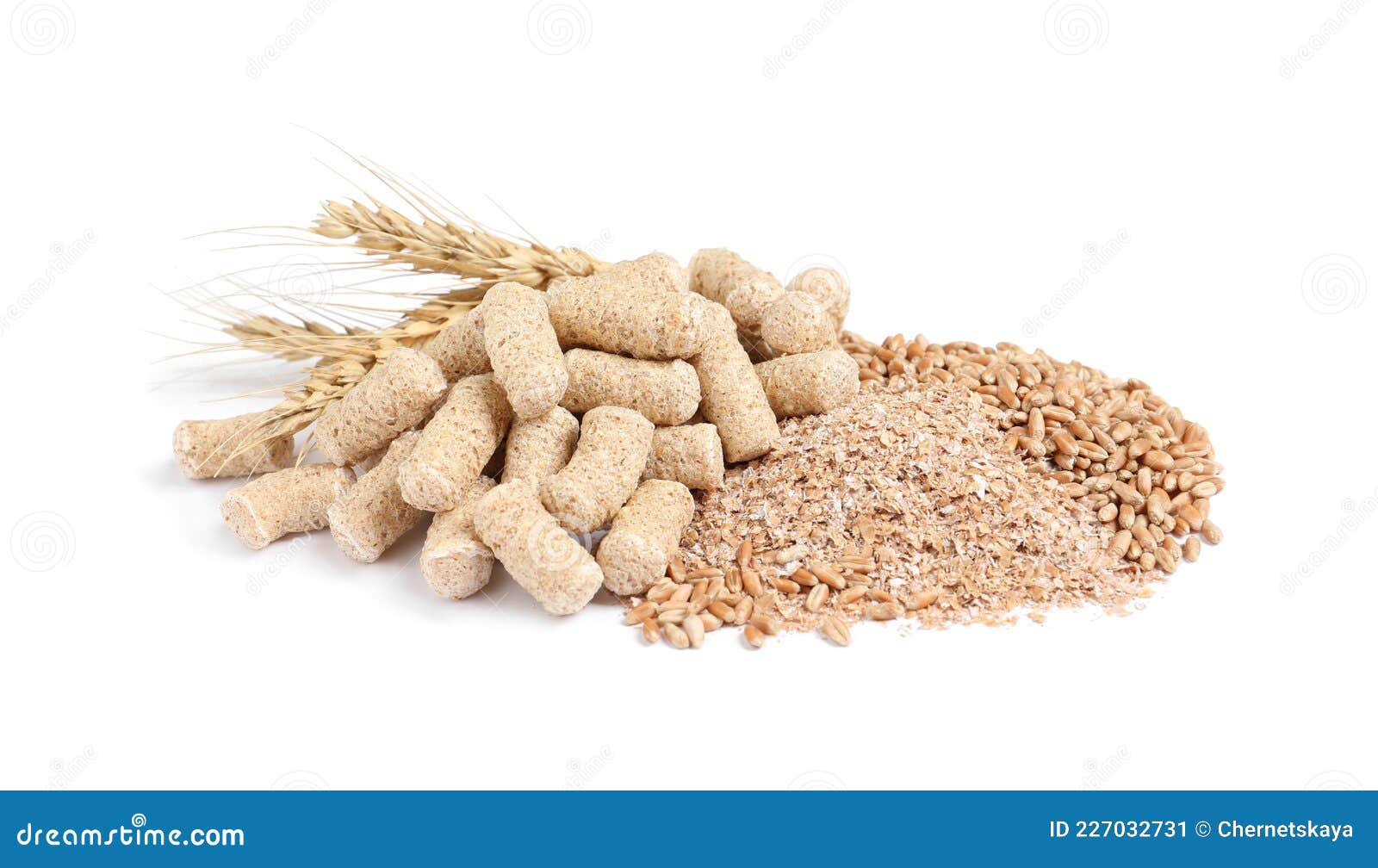 Different Types of Wheat Bran on White Background Stock Image Image of healthy, dieting 227032731