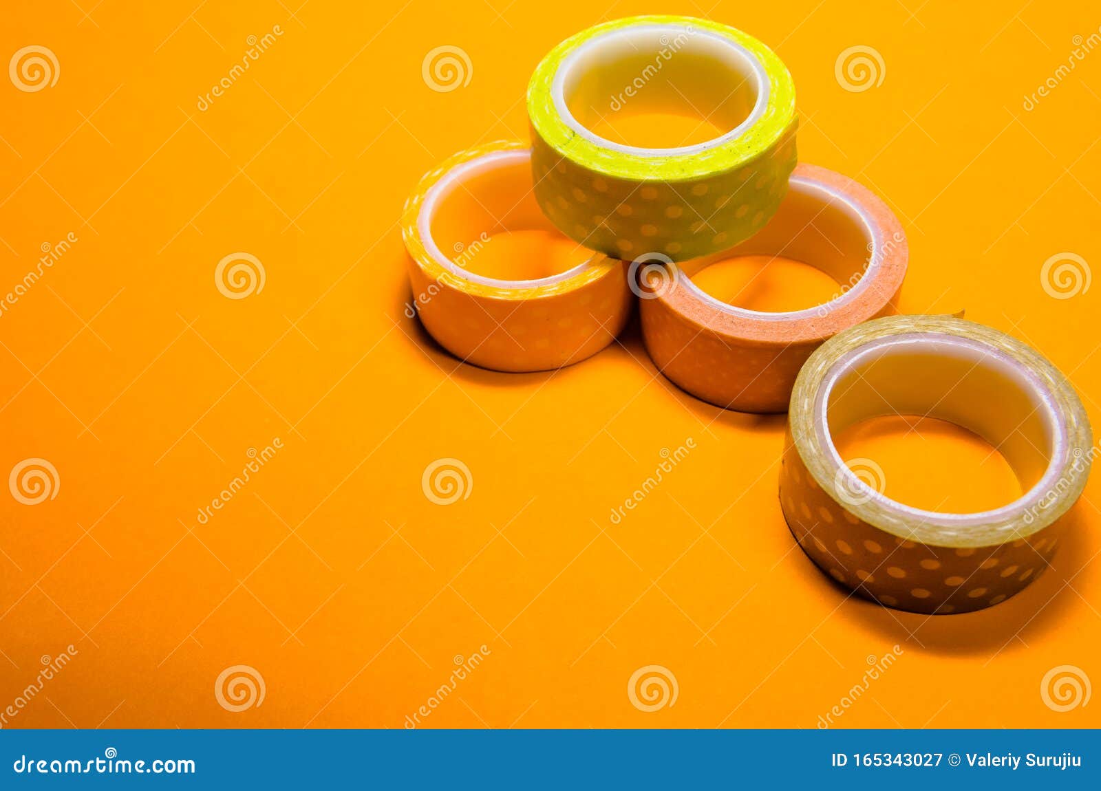 Different washi tapes stock image. Image of cute, removable 165343027