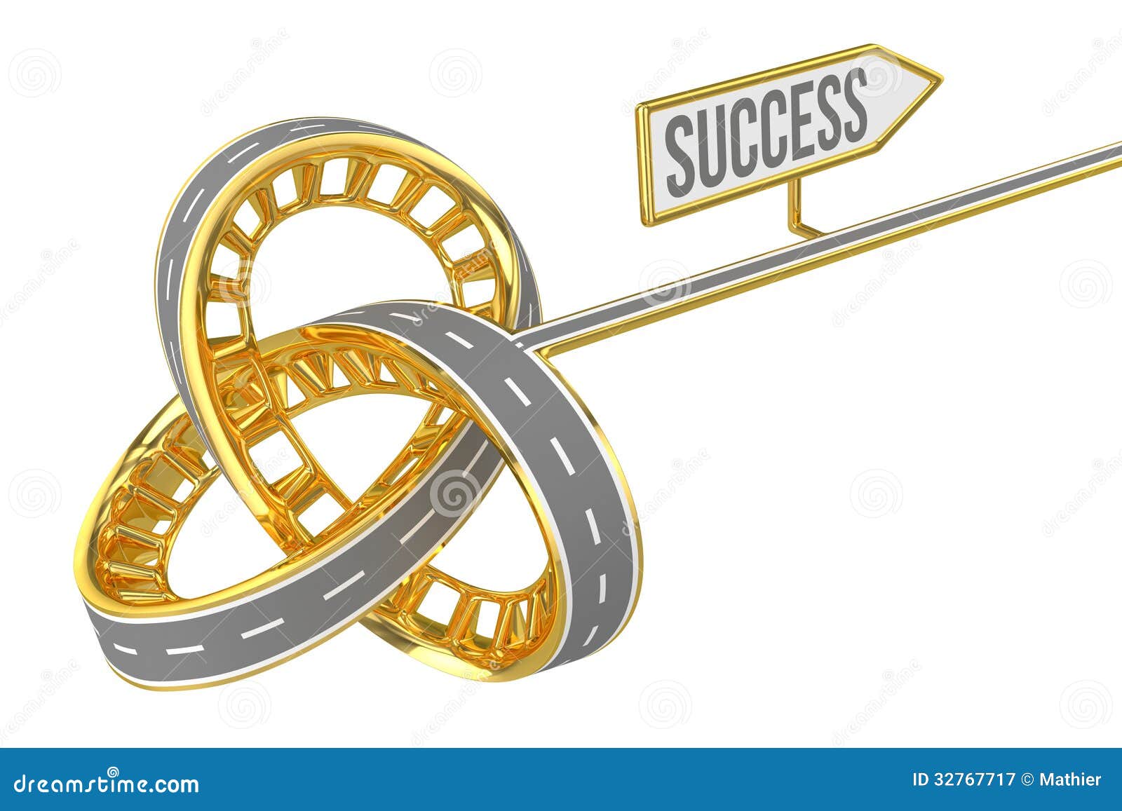 Different Way With Success Sign Stock Image Illustration Of Dilemma Infinite 32767717