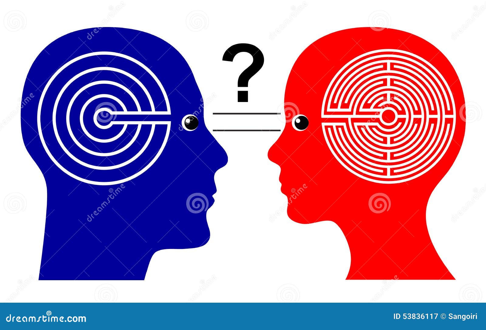 Different Ways Of Thinking Stock Illustration Illustration Of Mars