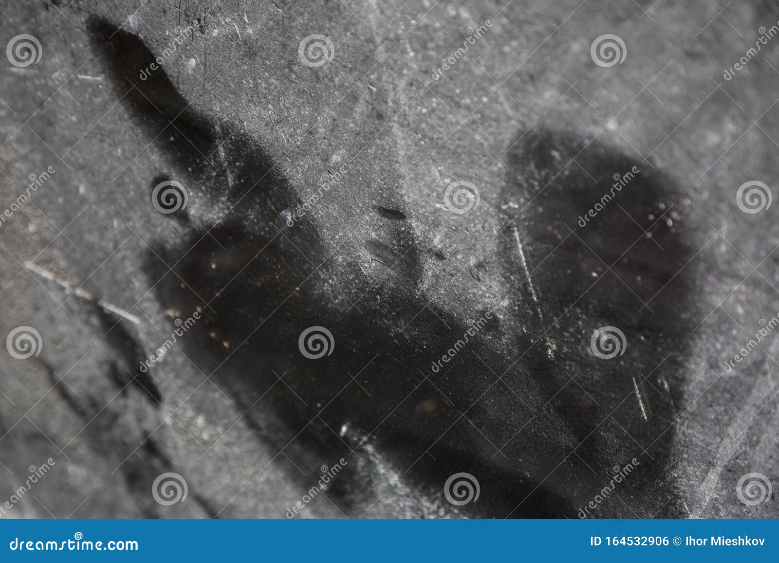 White Spots on Black Glass for Texture and Design Stock Photo Image