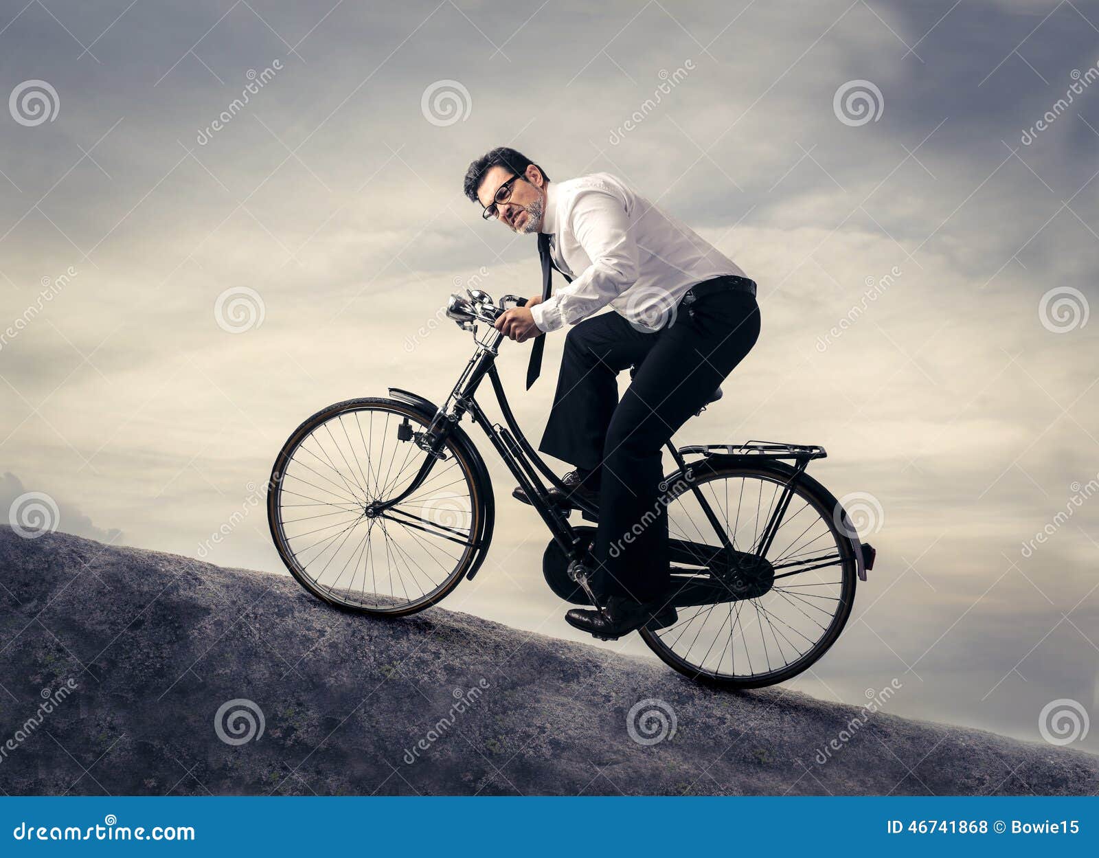 A difficult ride stock photo. Image of businessman, goal 46741868