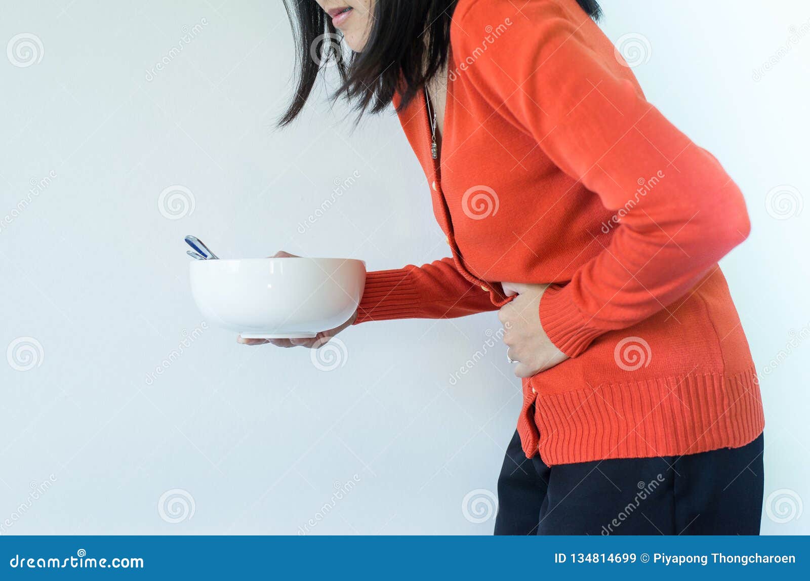 digestion problems,woman with stomach pain after eating,hand female holding her belly