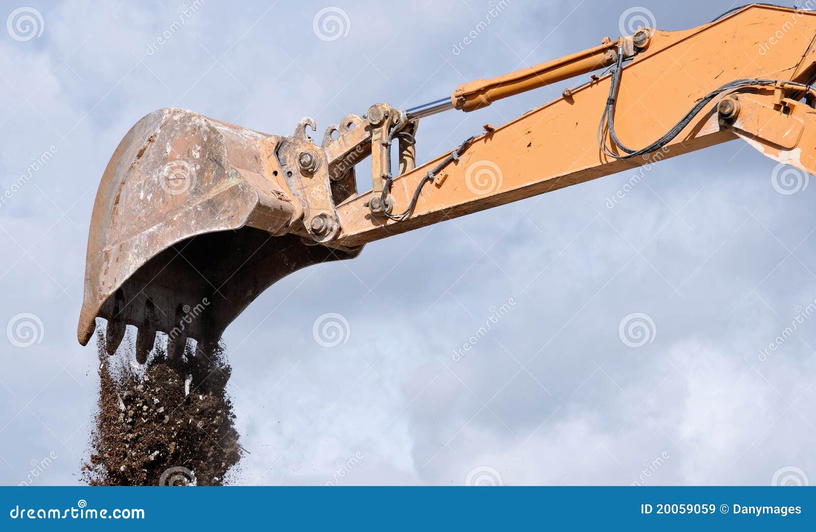 Digger shovel stock image. Image of demolishing, building 20059059