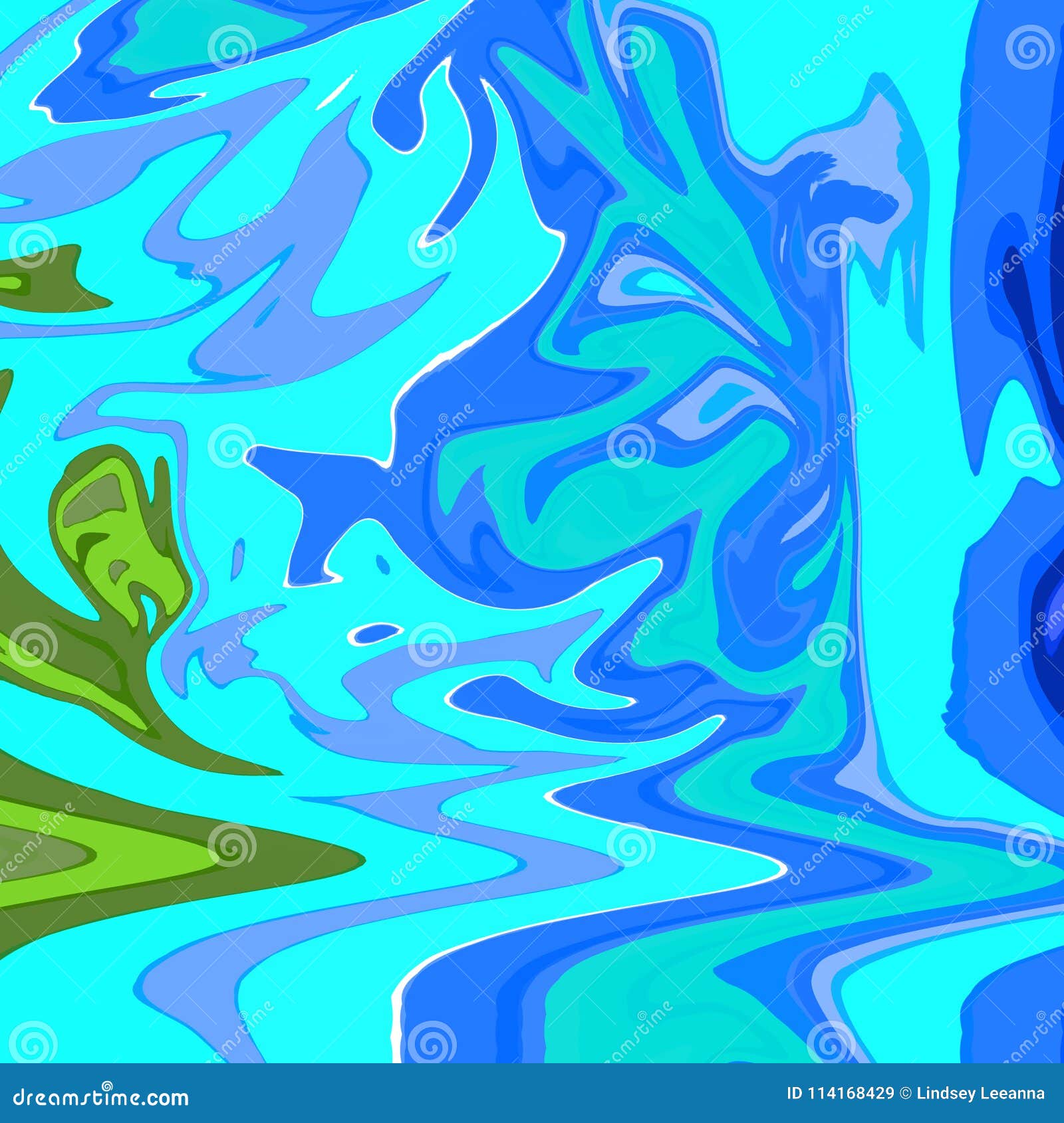 abstract digital  in square frame