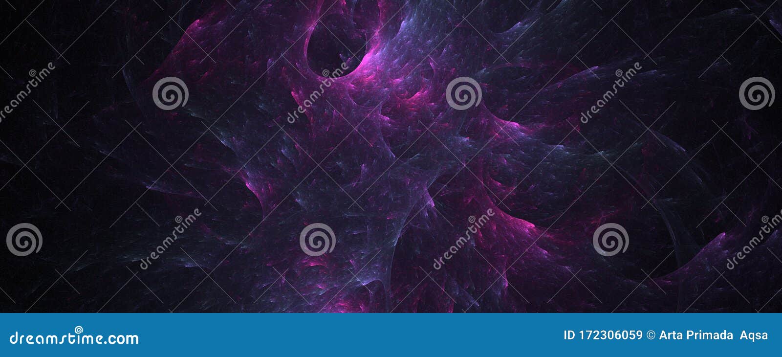 Digital Abstract Purple Space Background Stock Illustration