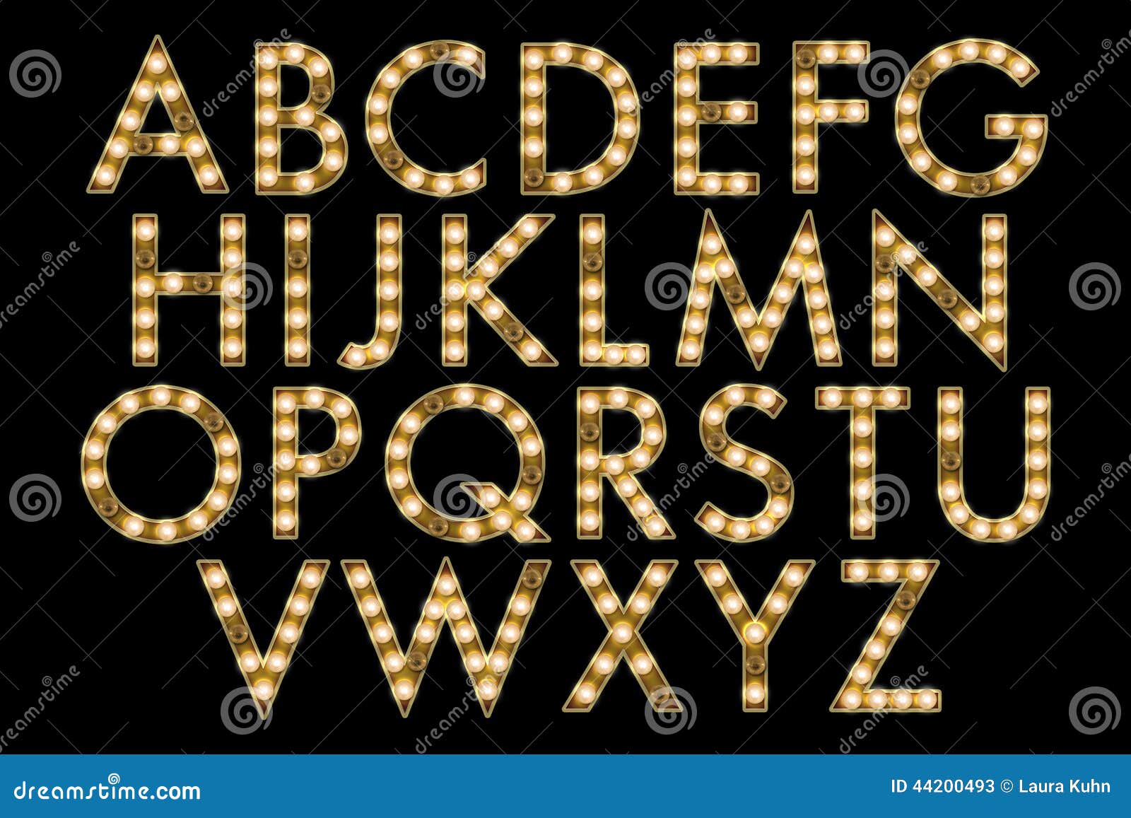 digital alphabet marquee style scrapbooking 