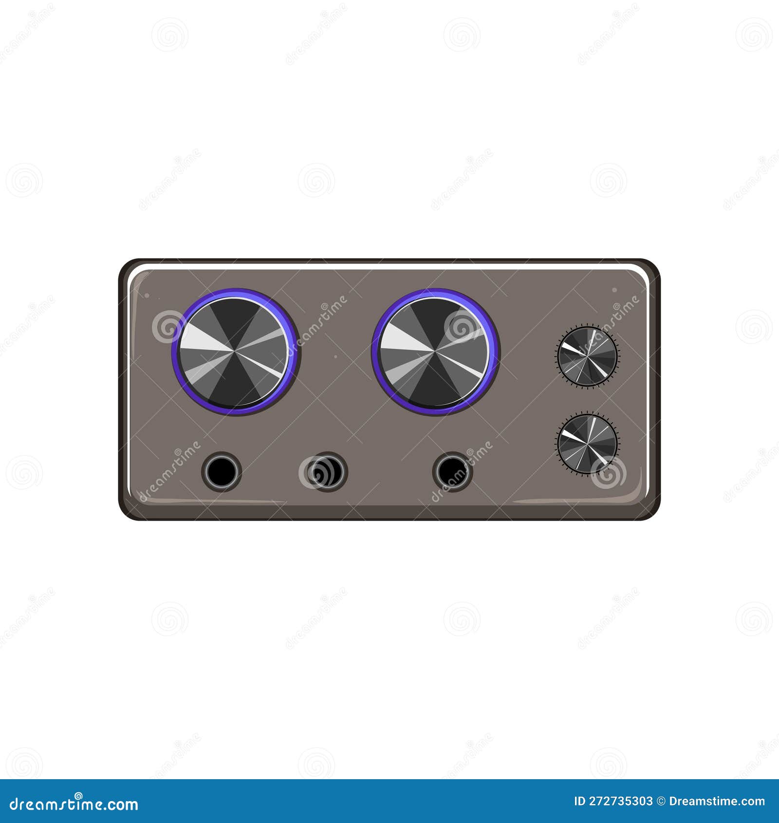 Digital Digital Amplifier Cartoon Vector Illustration Stock Vector