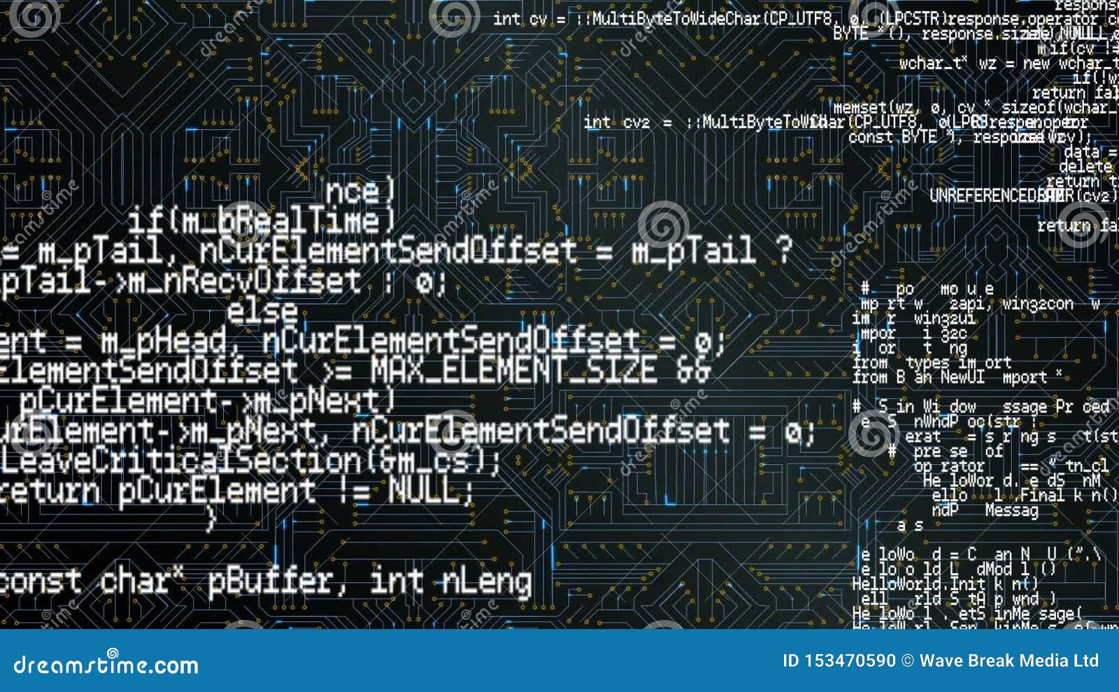 Program Codes and Digital Circuit Stock Footage - Video of intelligence ...