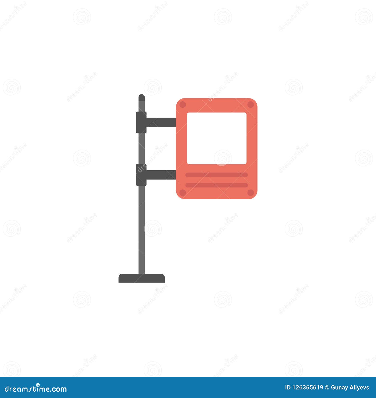 Digital Billboard Colored Icon. Element of Road Signs and Junctions