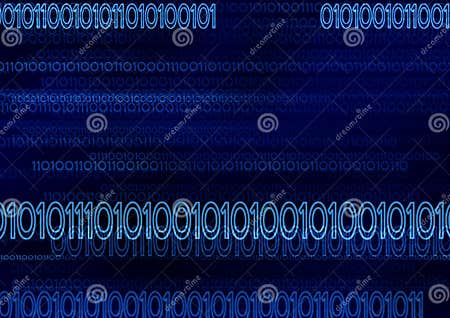 Digital Binary Code stock illustration. Illustration of background ...