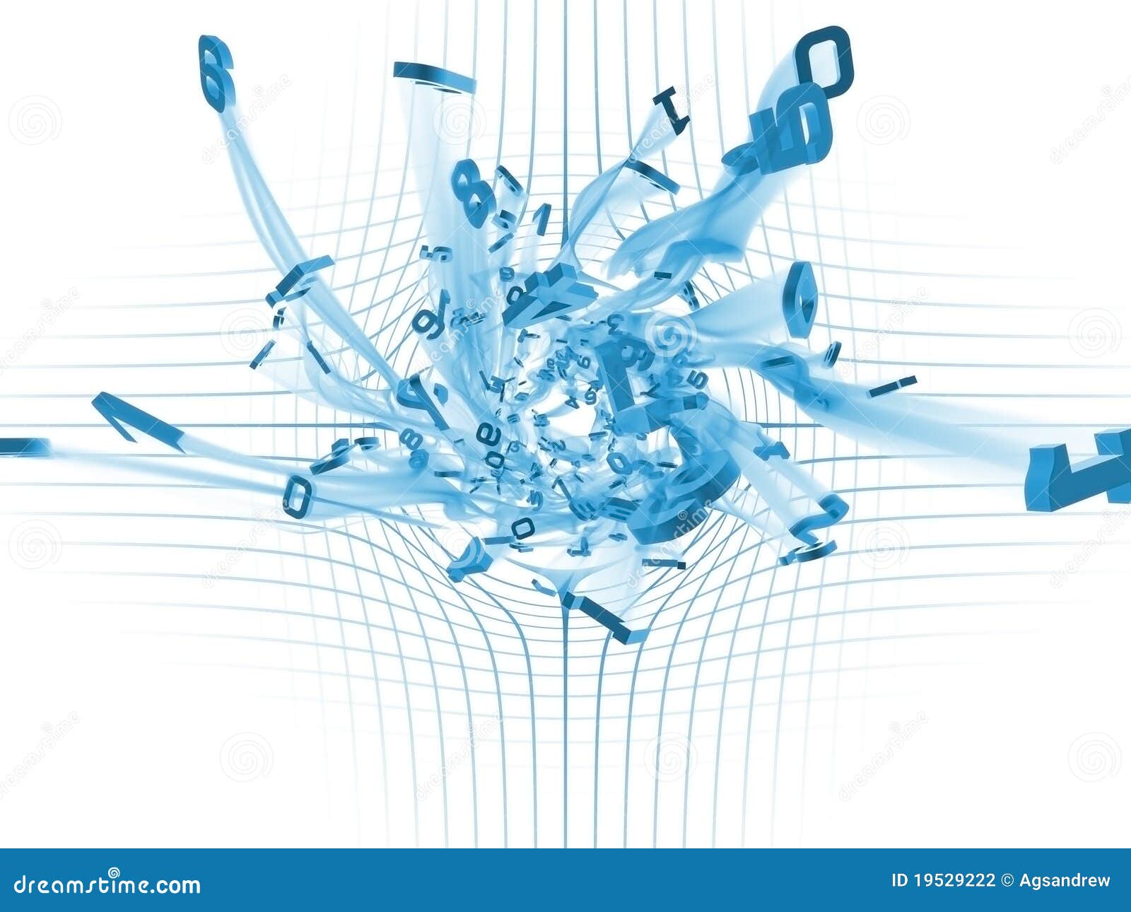 Digital Breakthrough stock illustration. Illustration of computer