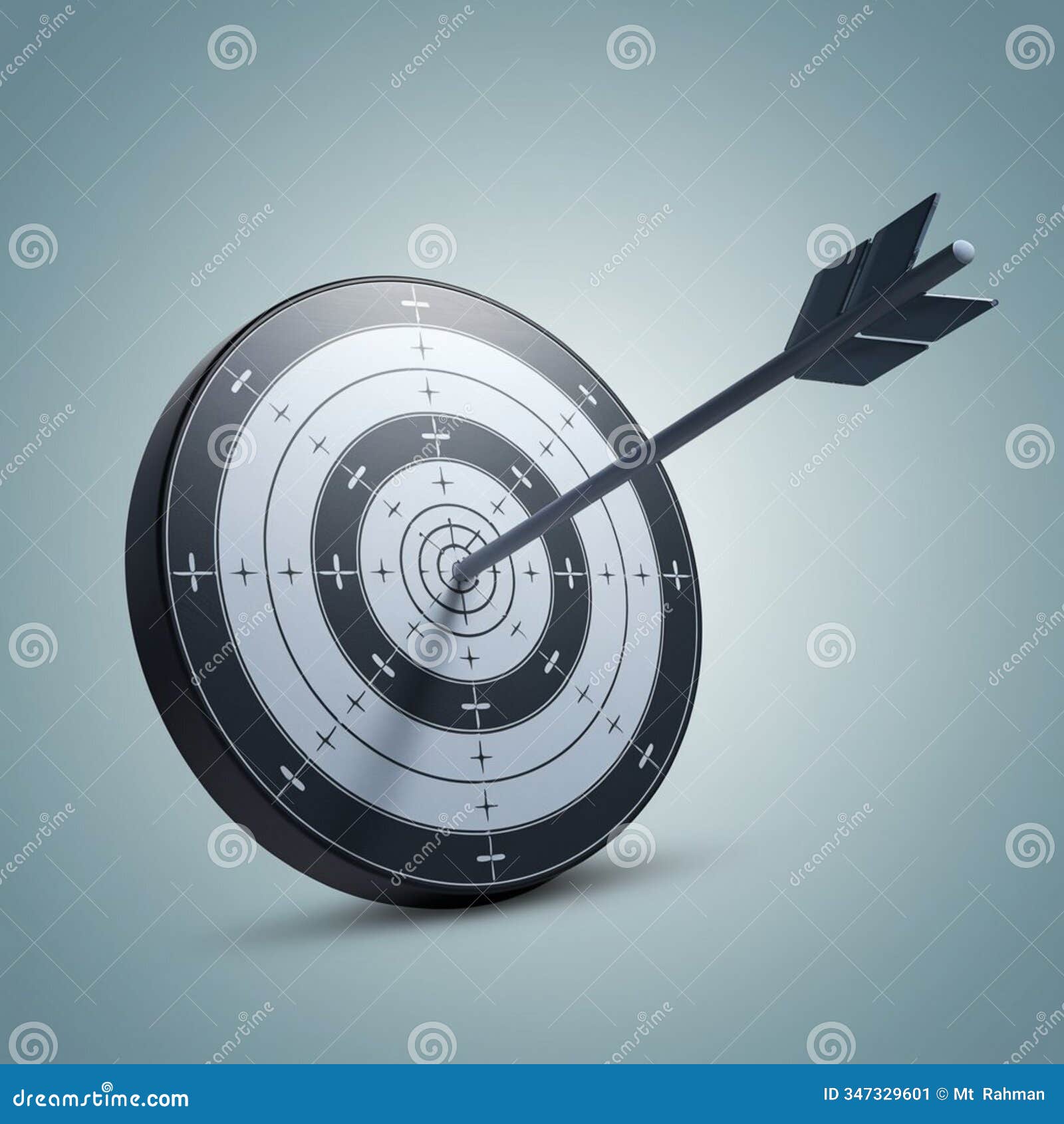 a digital bullseye and arrow, targeting concept, online accuracy 