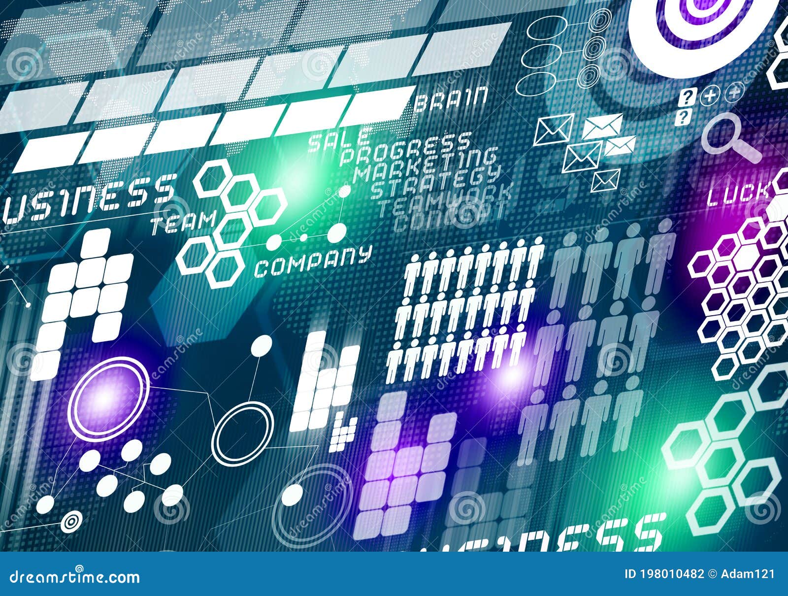 Digital Business Background Stock Photo - Image of concept, analytics