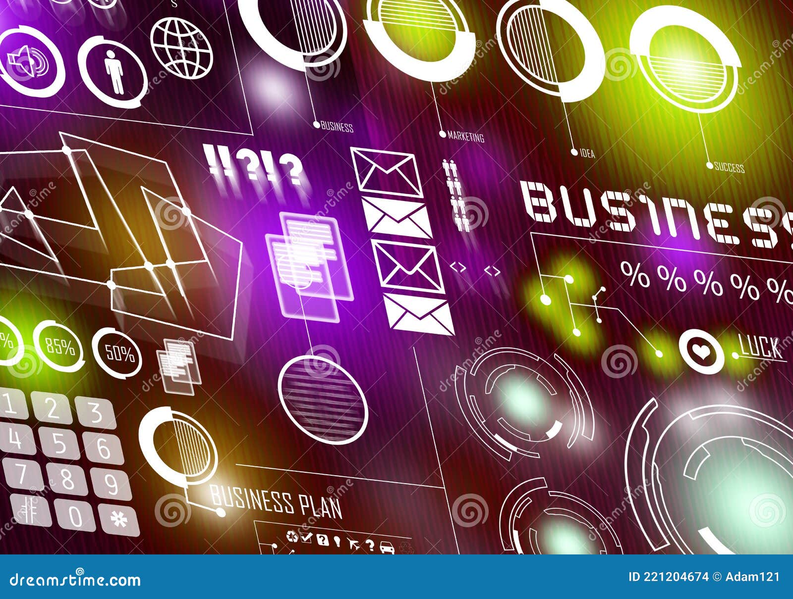 Digital Business Background Stock Photo - Image of internet, analytics