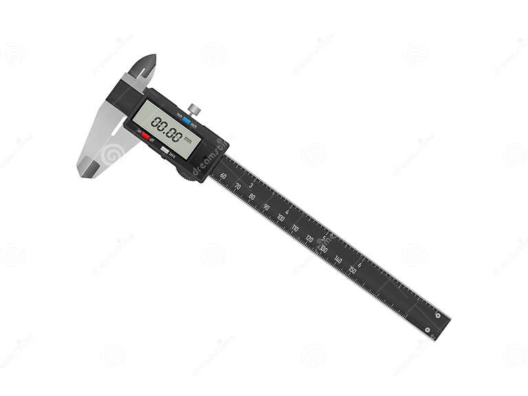 Digital calipers stock illustration. Illustration of vector 299192133