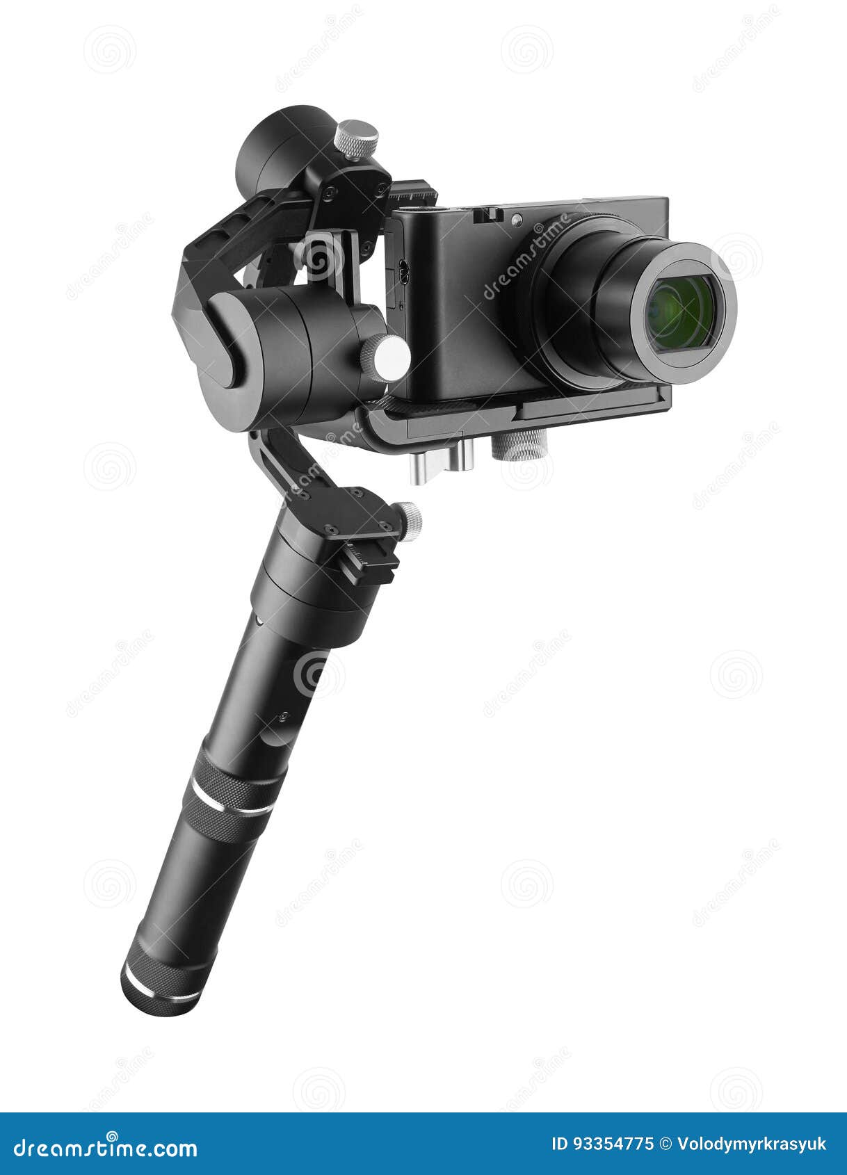 Digital camera with gimbal stock illustration. Illustration of gadget