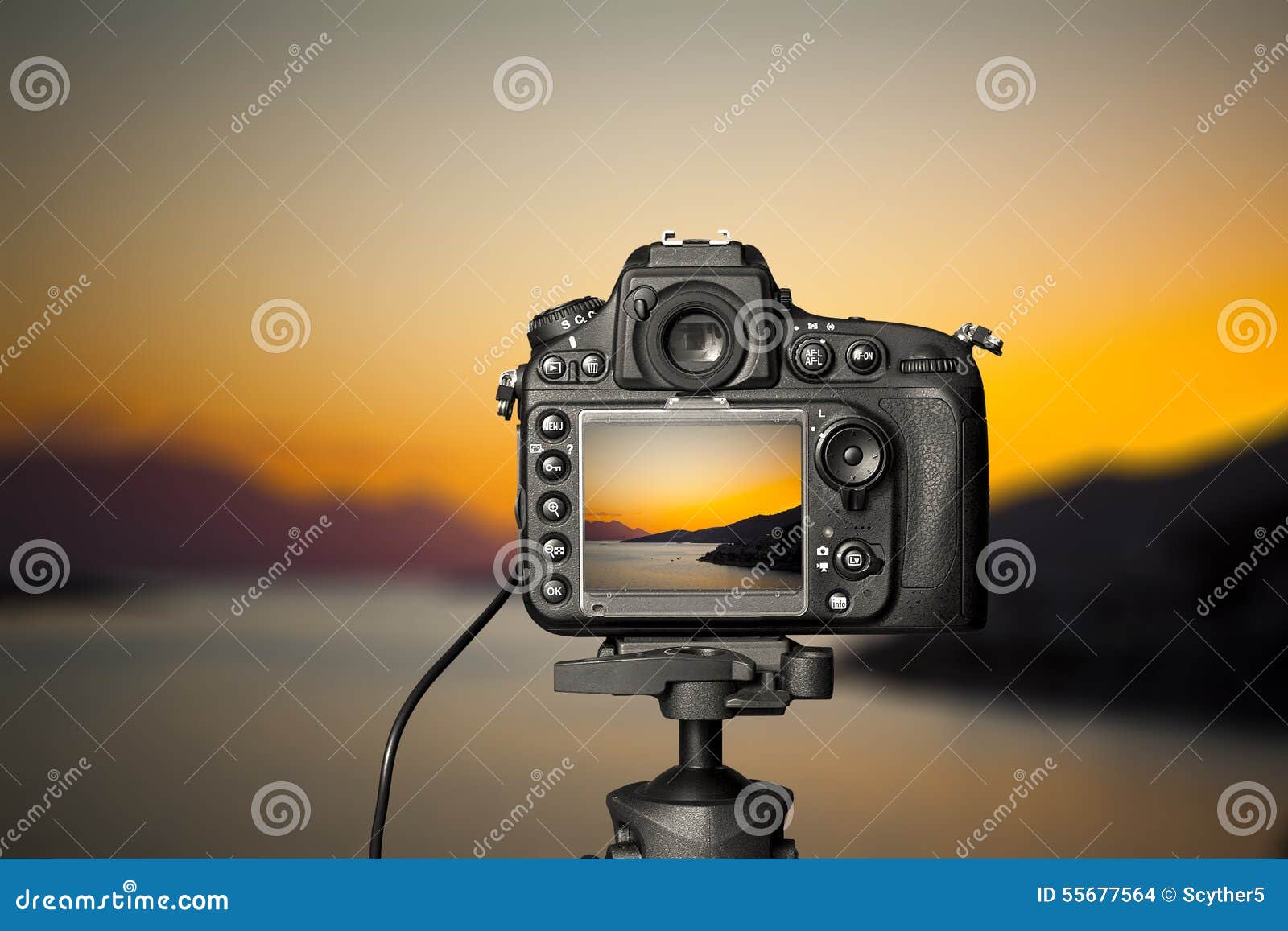 Digital Camera the Night View. Stock Photo Image of microstock