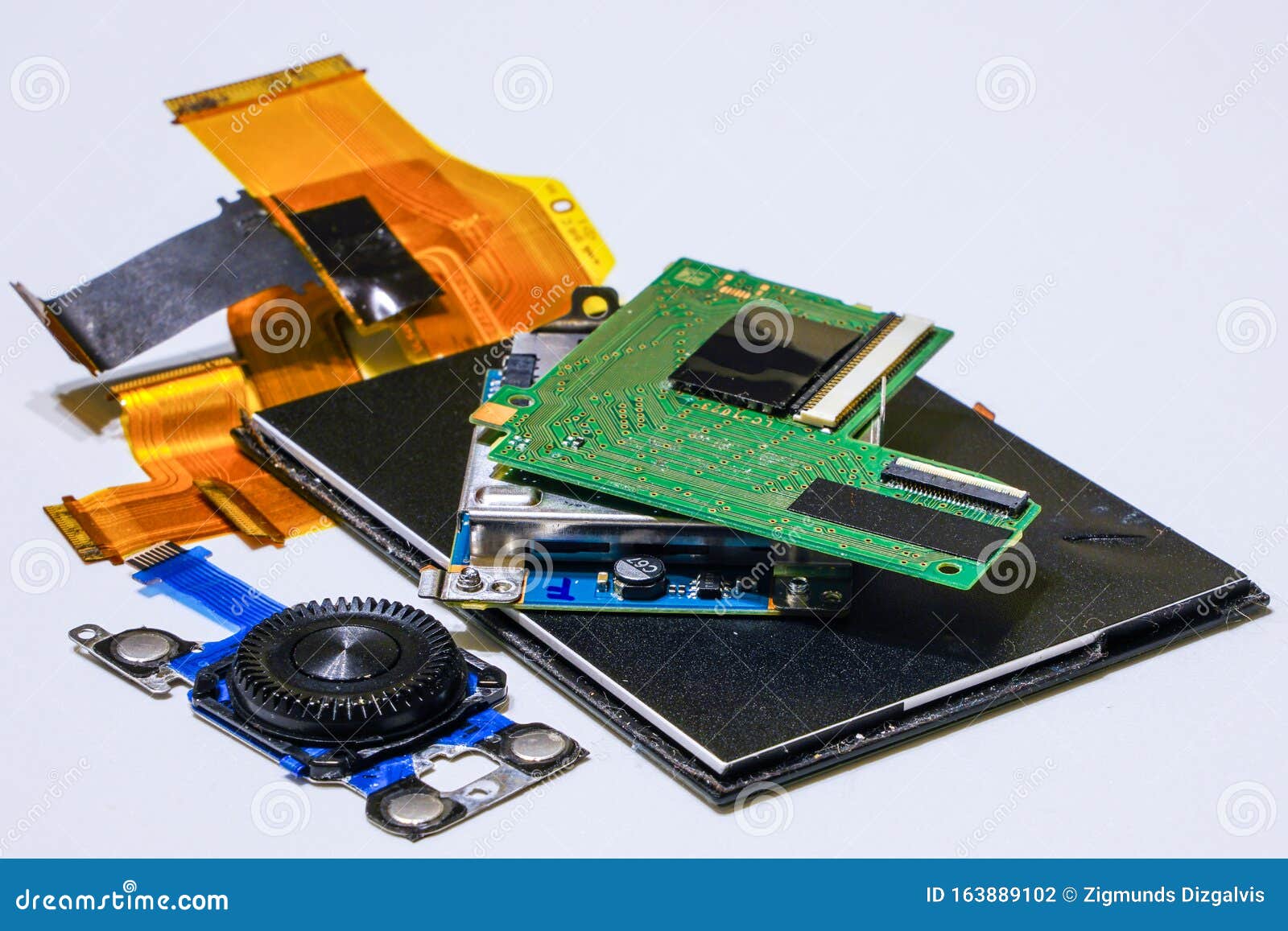 Digital Camera Replacement Parts, Display, Control Cursor, Chips, and