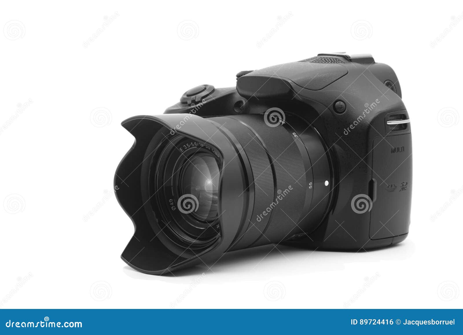Digital Camera on White Background Stock Photo Image of view, hobby