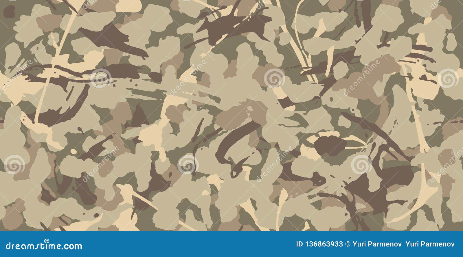 Digital Camo Background. Seamless Camouflage Pattern. Military Texture ...