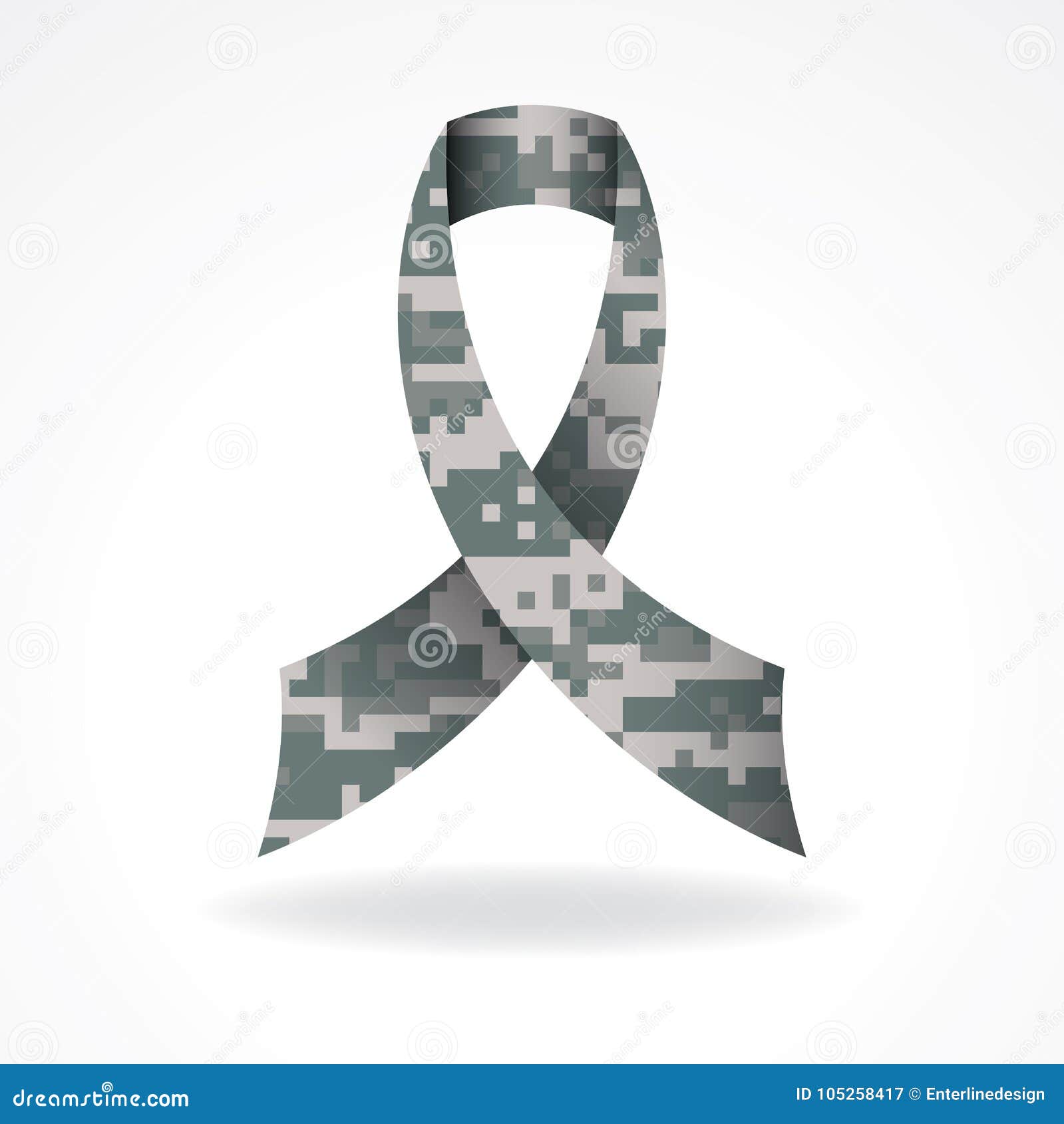 Military Support Digital Camo Ribbon Shirt