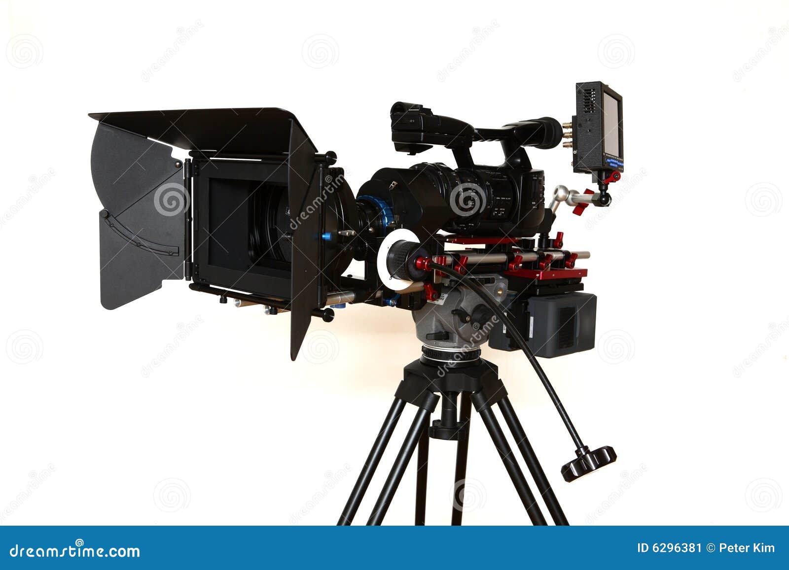 Digital Cinema Camera stock image. Image of bracket, battery 6296381