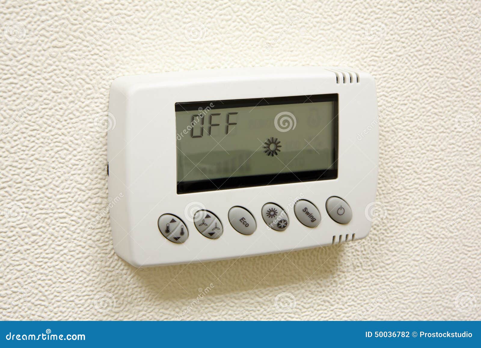 Digital Climate Thermostat on the Wall Stock Photo Image of cool