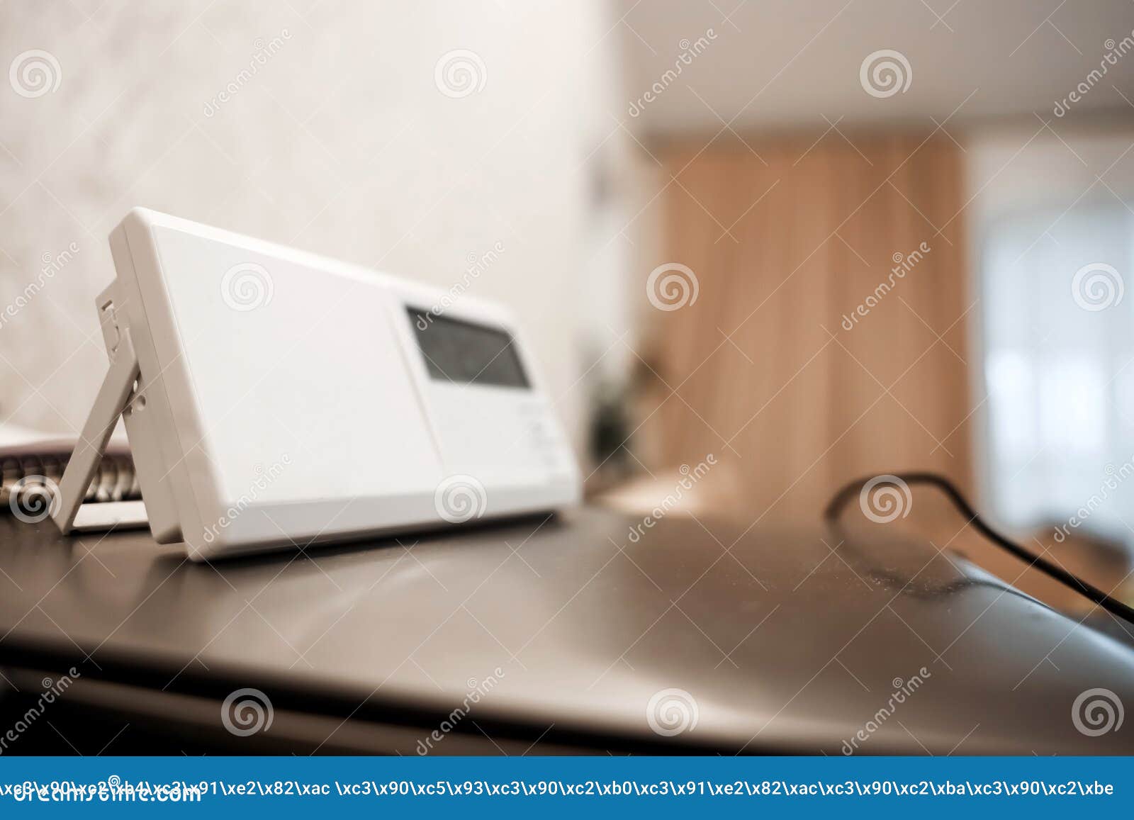 Digital Clock on a Bedside Table in Bedroom Stock Photo Image of electrical, hour 212590098