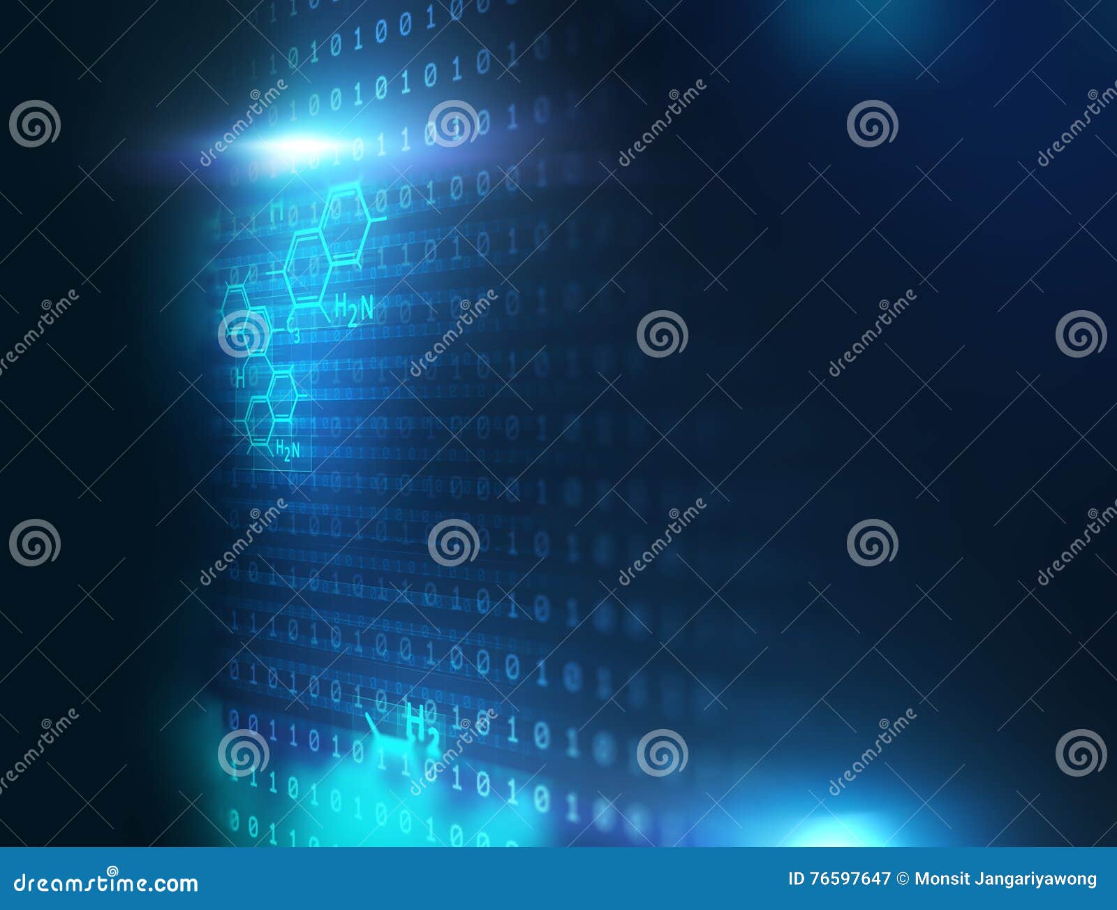 Digital Code Number Abstract Technology Background Stock Illustration ...