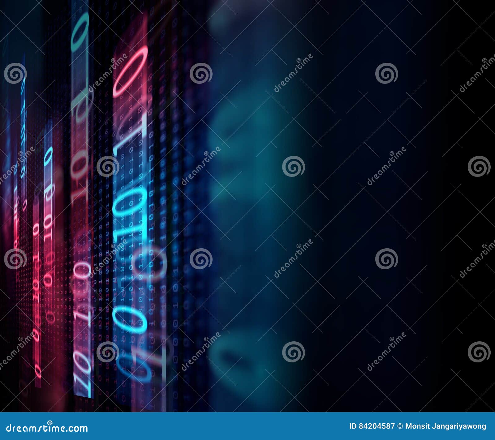 Digital Code Number Abstract Technology Background Stock Illustration ...