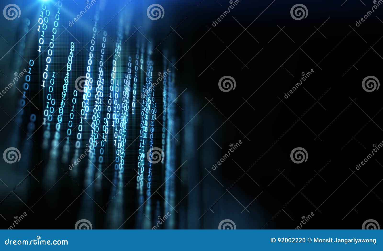 Digital Code Number Abstract Technology Background Stock Illustration ...