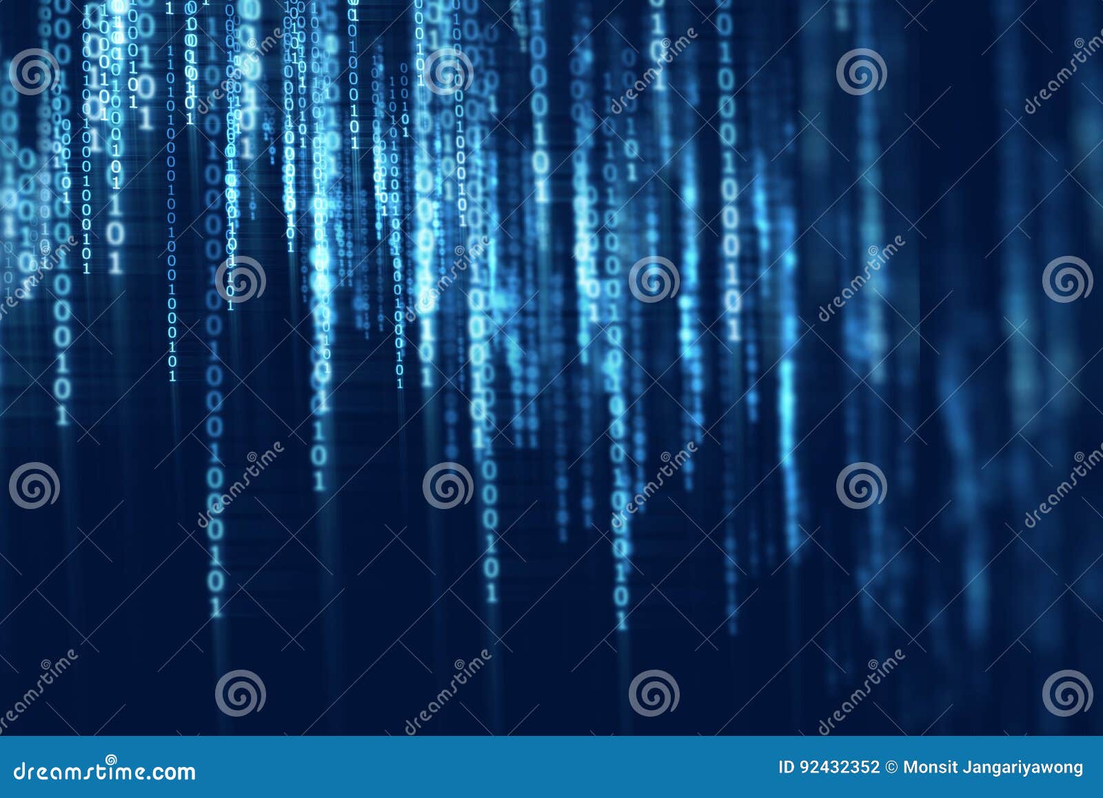 Digital Code Number Abstract Technology Background Stock Illustration ...