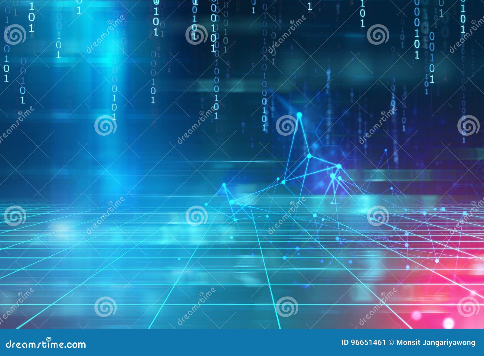Digital Code Number Abstract Technology Background Stock Illustration ...